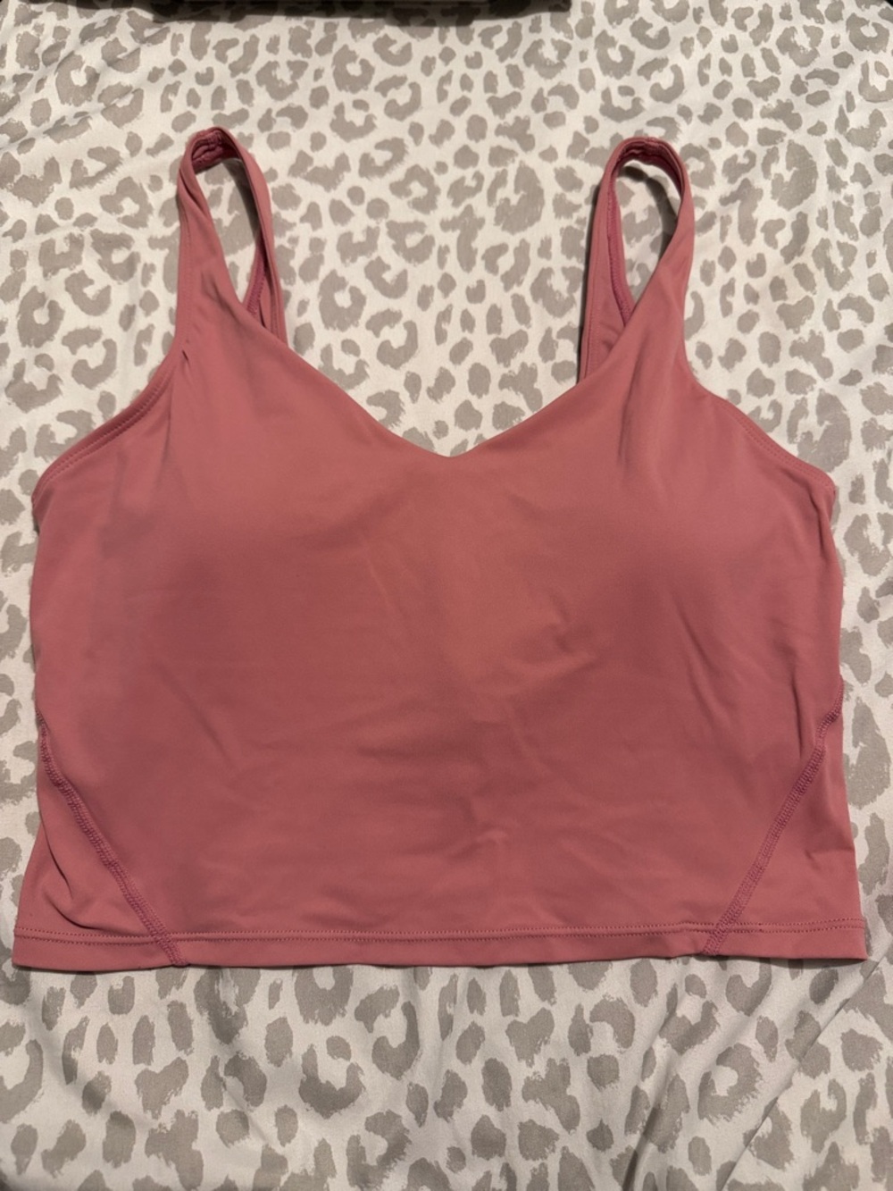 Women's Dusty Rose Lace-Trim Brami Tank Top